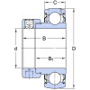Підшипник YET210 SKF 50x90x43.7 мм