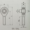 Підшипник SA18T/K шарнирная головка 18