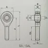 Подшипник SAL 08 T/K  ( SAL08 T/K )