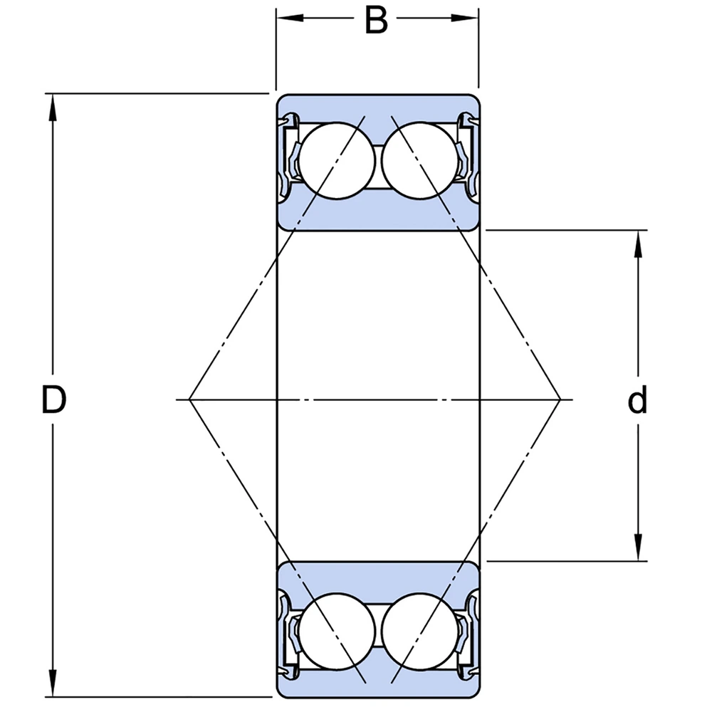 Підшипник 3202 2RS OTE 15×35×15.9 мм